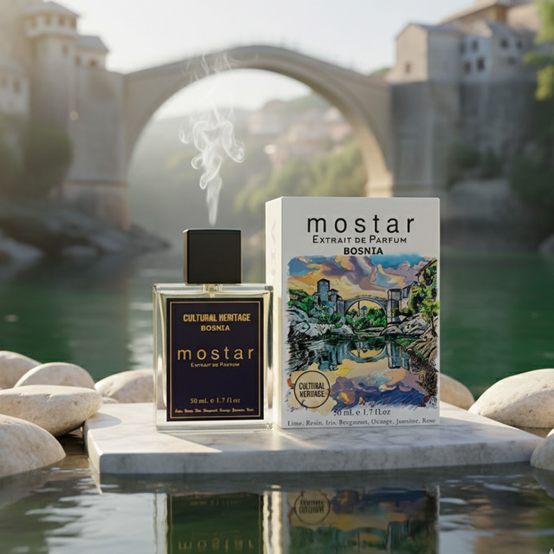 Serene Floral-Woody Fragrance, Stari Most Bridge Inspired