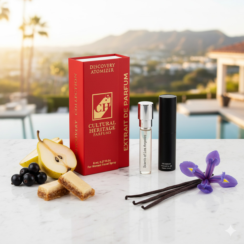 Scents of Los Angeles Extrait de Parfum Main Visual (Praline & Iris)