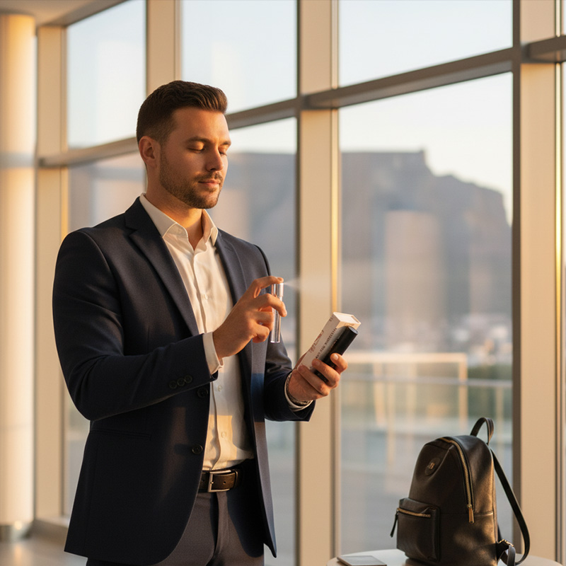 Easy-to-use travel atomizer for daily use and travel.