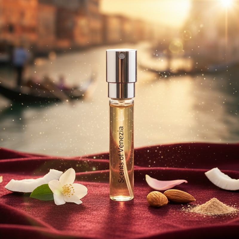 Almond, Sandalwood, Rose Women's Perfume Close-up